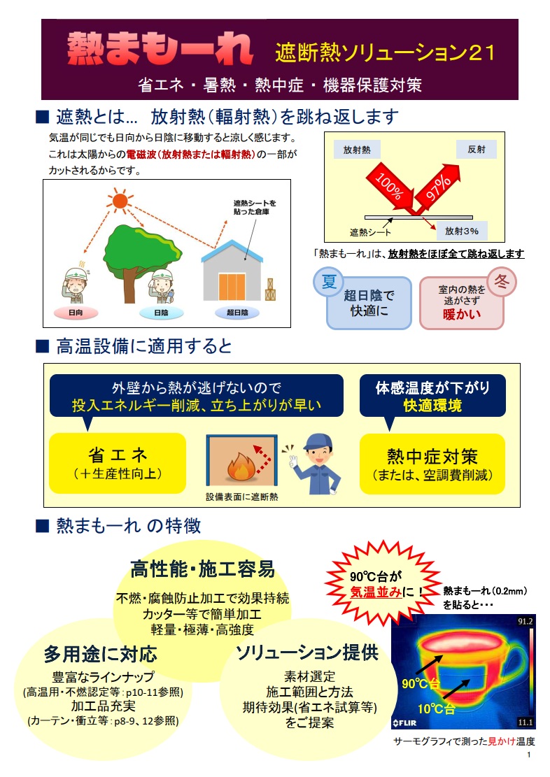 熱まもーれ 遮断熱ソリューション21 カタログ