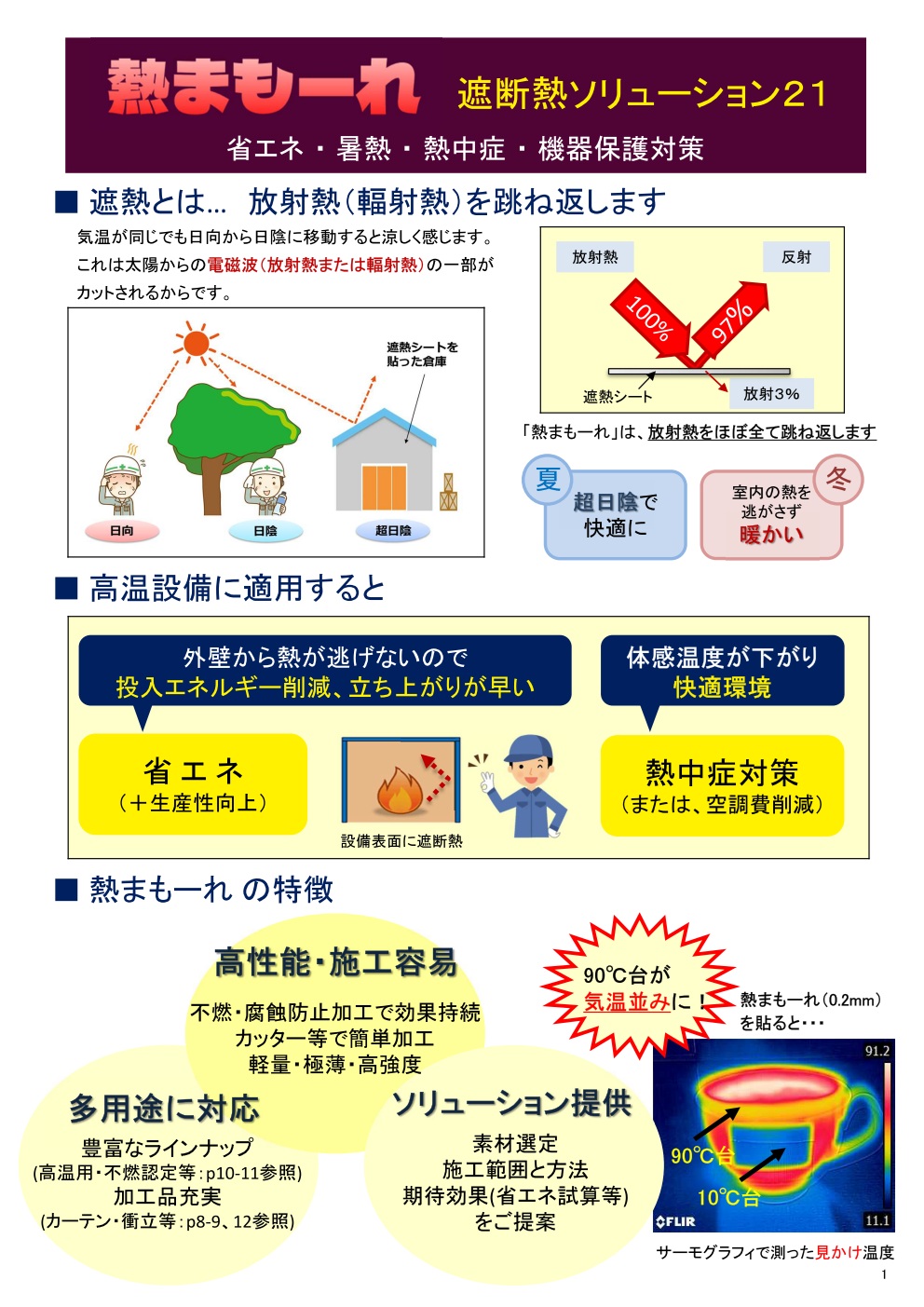 熱まもーれ 遮断熱ソリューション21　カタログ2606